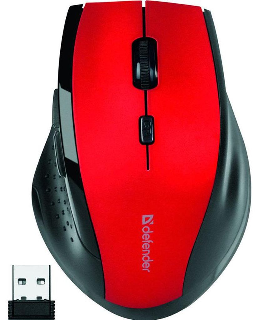 Mysz DEFENDER Accura MM-365 52367 Red Zdjęcie produktu 