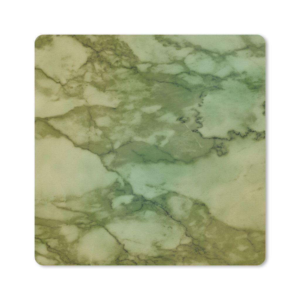 MuchoWow Mauspad Mousepad Marmor - Limette - Grün 20x20 cm - Mousepads - Maus Mat - Pad - Mausunterlage - Desk Mat - Bureauartikeln
