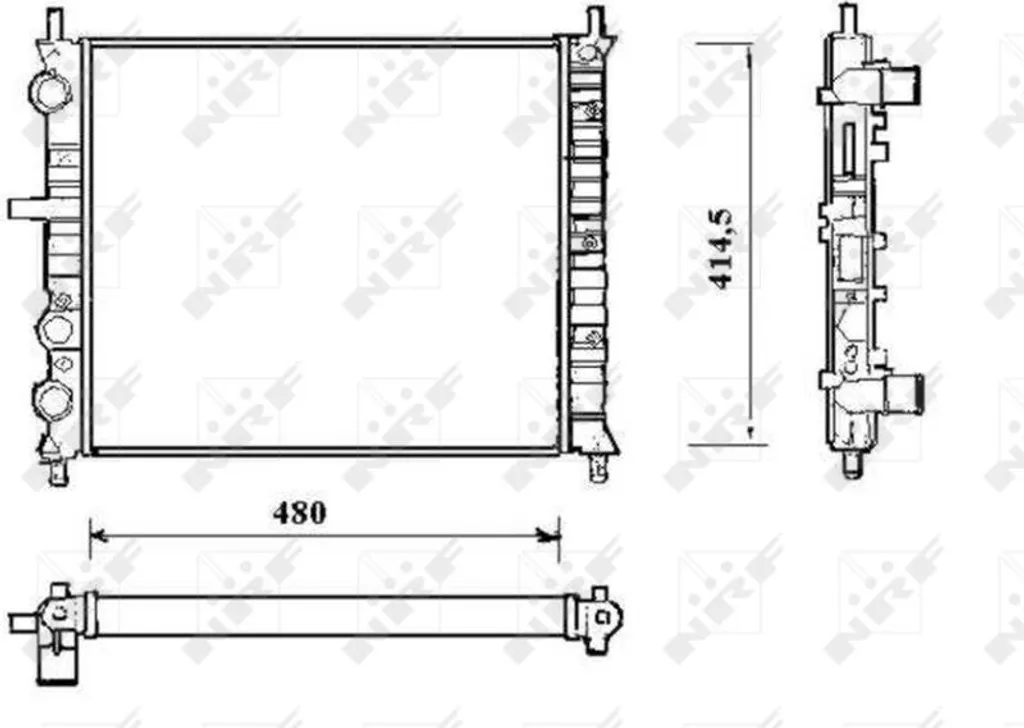 Radiateur Aluminium NRF 58191 - Performance Thermique OE 46514417