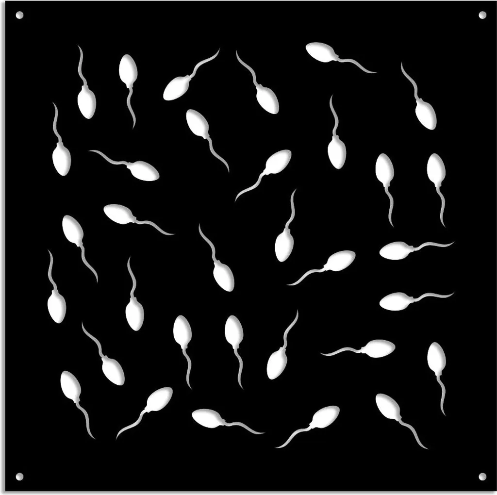 Panneau PVC Perforé Noir 98x98 cm - Haute Résistance UV par MAYBE LIFE