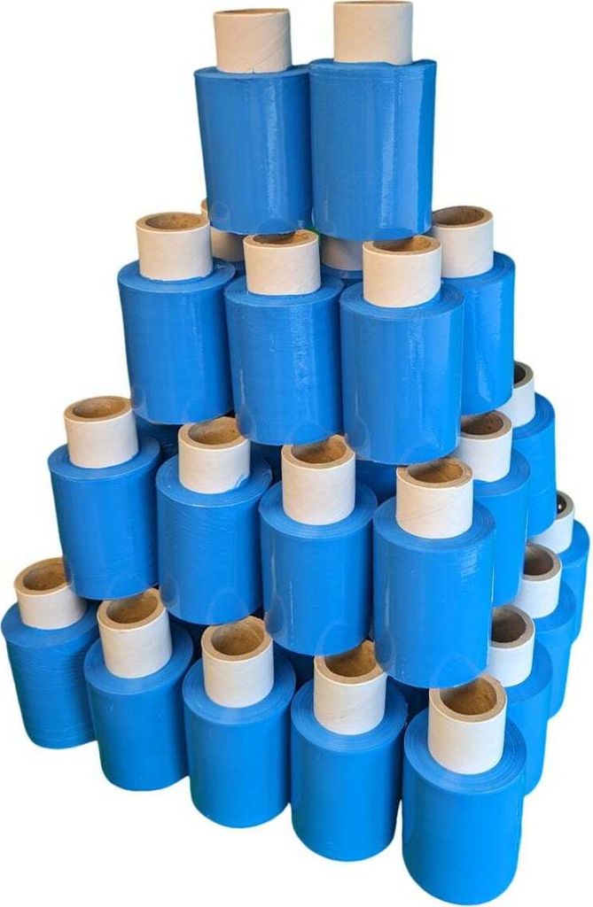 Mini Stretchfolie 40 Rollen blau 23 my