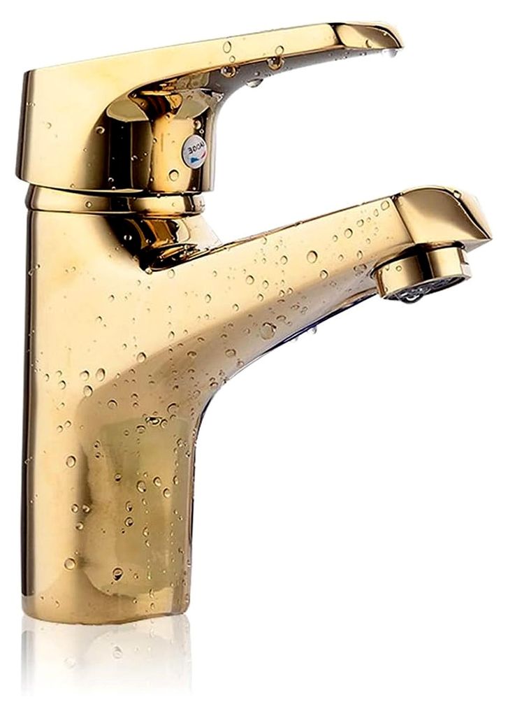Wasserhahn Bad Gold, Armatur Bad Waschtischarmatur Gold Badarmatur Waschbecken Armaturen Messing, Badezimmer Mischbatterie Mit Keramikventil