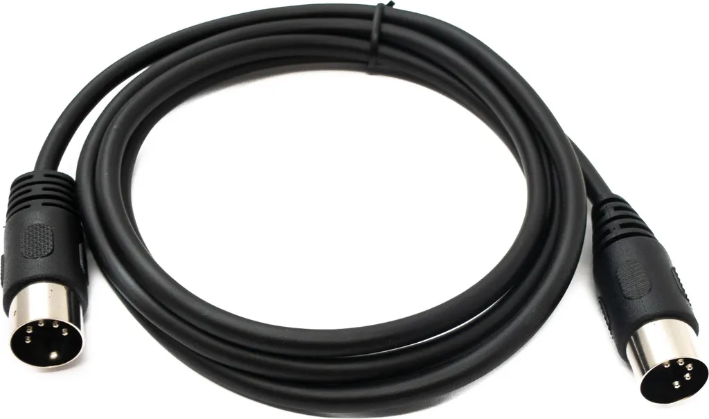 SYSTEM-S Cavo S-Video 150 cm Din 5 pin da spina a spina nero