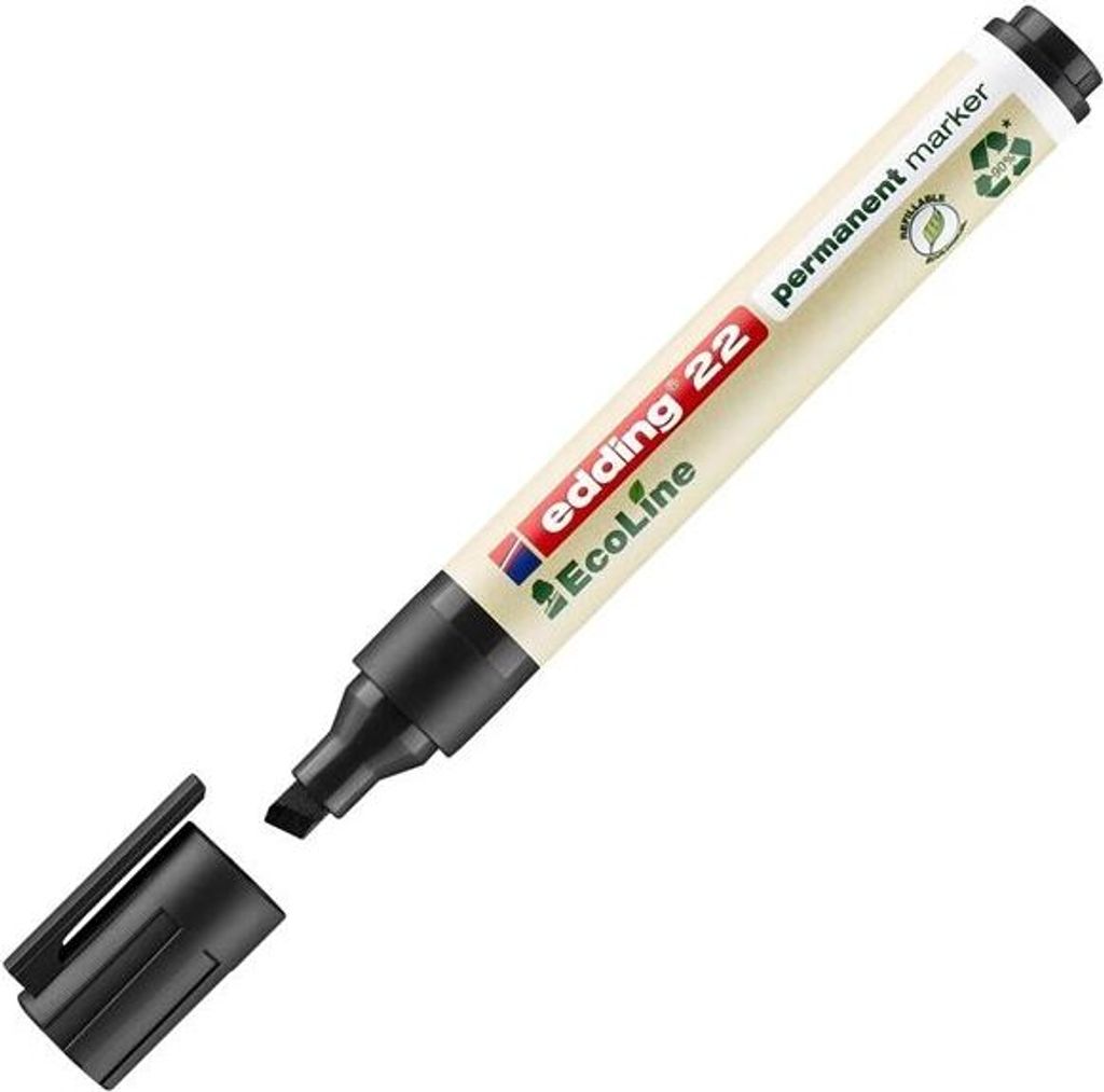Marqueur permanent Edding Ecoline 22, noir Image du produit 