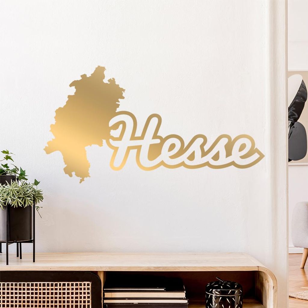 Hesse Hessen Herkunft Wandtattoo Wandaufkleber Wall Sticker - Dekoration, Küche, Wohnzimmer, Schlafzimmer, Badezimmer