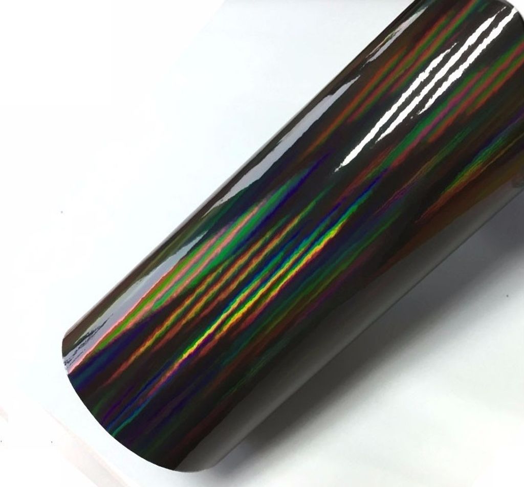 Regenbogen chrom grau wrapfolie 152x50cm - innen/außen