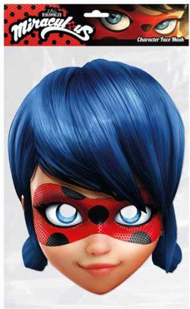Rubies Card Mask - Miraculous Ladybug oder Cat Noir - Maske Produktbild 