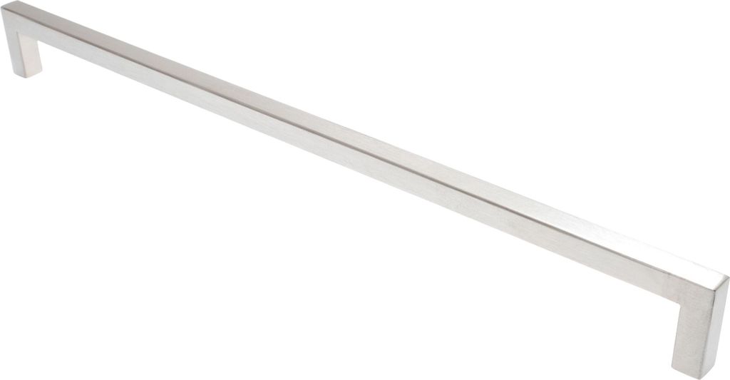 Möbelgriff BA 480mm Küchengriff Edelstahl gebürstet Schrankgriff eckig