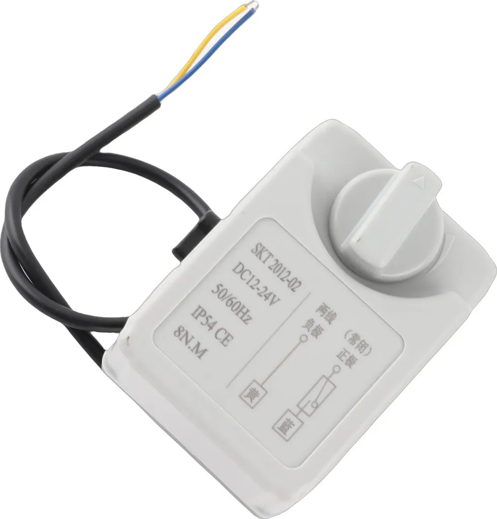 Vanne à bille motorisée DN20 2 voies NC 12V-24V DC Commande Manuelle - 4