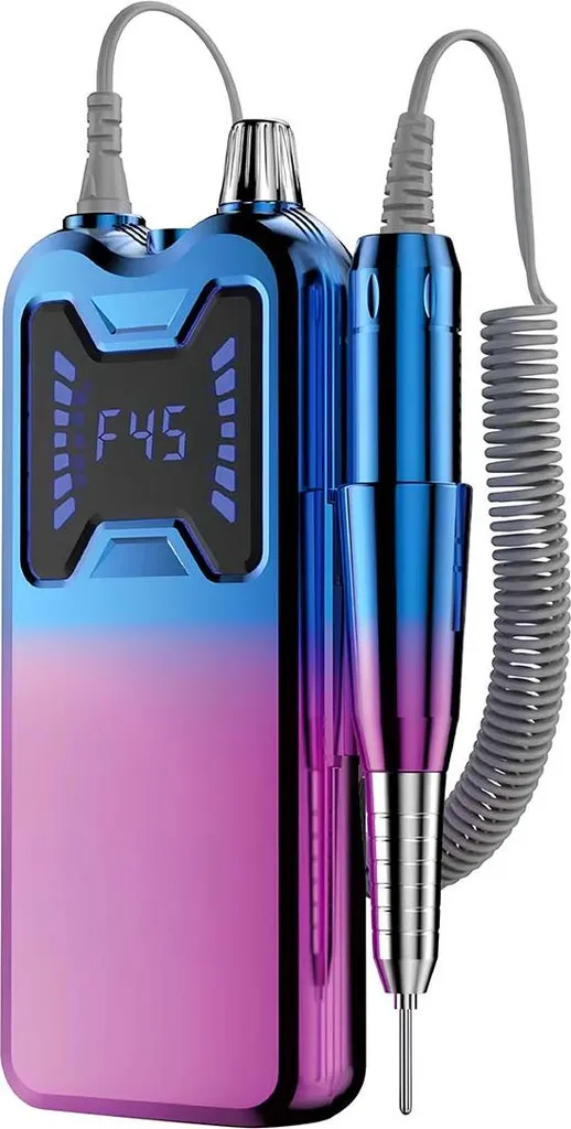 Avizar, lima per unghie ricaricabile 36W con display LED, blu/rosa - 1