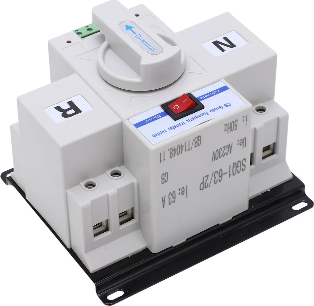 Inverseur de source automatique double puissance 63A pour maison et pro