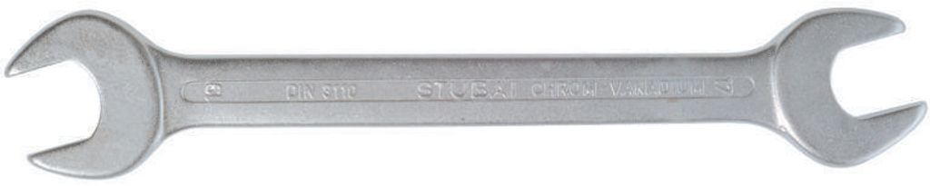 STUBAI Gabelschlüssel DIN-3110, CV, verchromt 18x19 mm