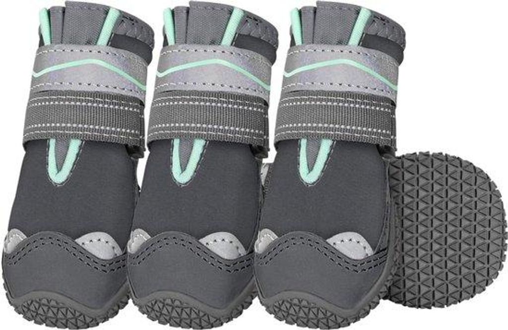 Wasserdichte Hundeschuhe 4er Set Antirutschsohle Reflektierende Klettverschluss