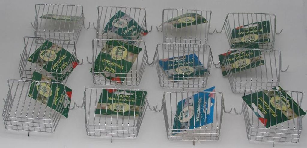 12 er Set Heu raufe, Salatraufe, Raufe, Vogel, Kleinnager, Hamster, Metall