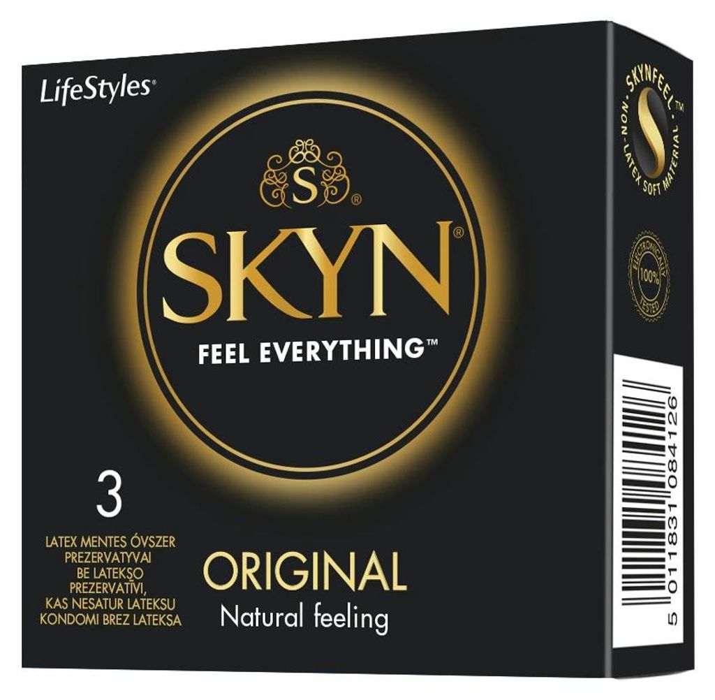 Unimil Skyn Original Nielateksowe prezerwatywy, 3 sztuki Produktbild 