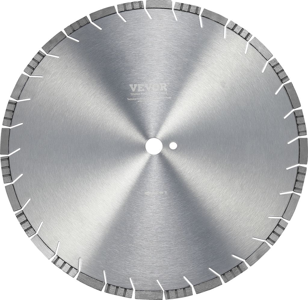 VEVOR Diamantsägeblatt Betonsägeblatt 45 cm 12 mm Diamantsegmentsägeblatt mit schrägen Zähnen, Mittellochdurchmesser 25,4 mm, für Beton, Zeme...