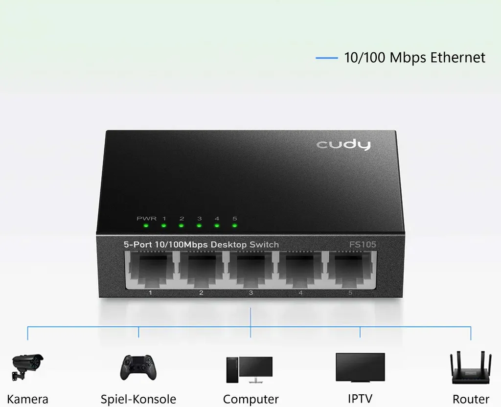 Recensione CUDY FS105: lo Switch 5 Porte Ideale per Casa e Ufficio - 4