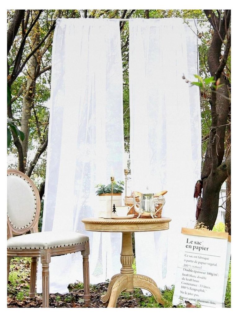 Transparente Scheibengardine in Weiß, einfarbige Vorhänge, Fertiggardinen für Wohnzimmer und Küche, moderne Fenstergardinen, Länge x Breite 20...