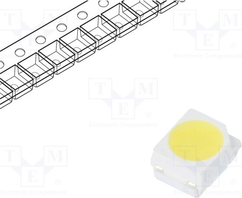5x LED 7,5÷8,5lm 3528,PLCC kaltweiß SMD 2100÷3000mcd 5700-6500K WW-WNA30TS-U1(M1)