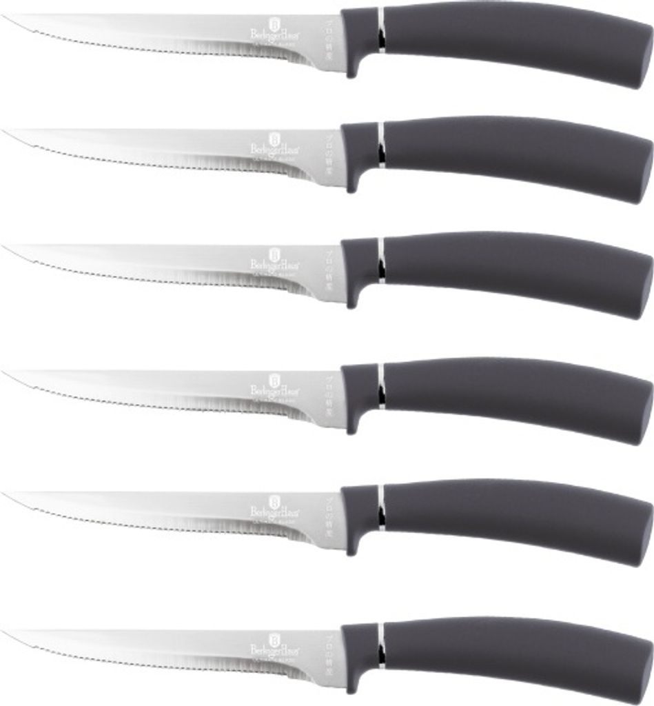 BERLINGERHAUS Ensemble de couteaux à steak 6 pièces Carbon Image du produit 