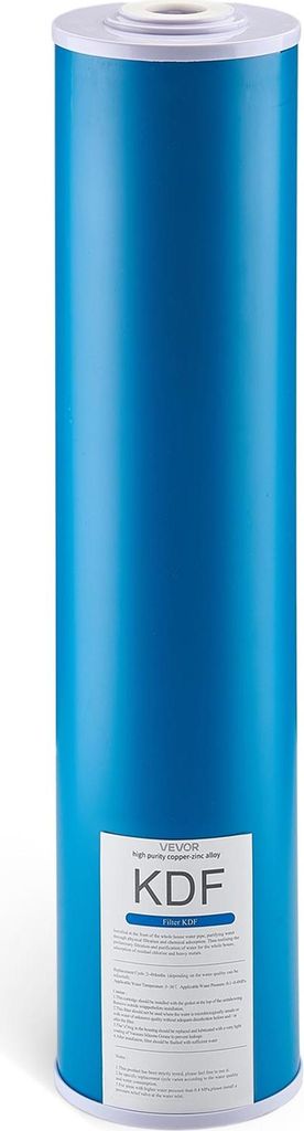 VEVOR Ersatzkartusche für den Wasserfilter für das ganze Haus, 115 x 507 mm Kokosnussschalen-Aktivkohle-KDF-Filte für Wasserfiltersystem, reduzi...