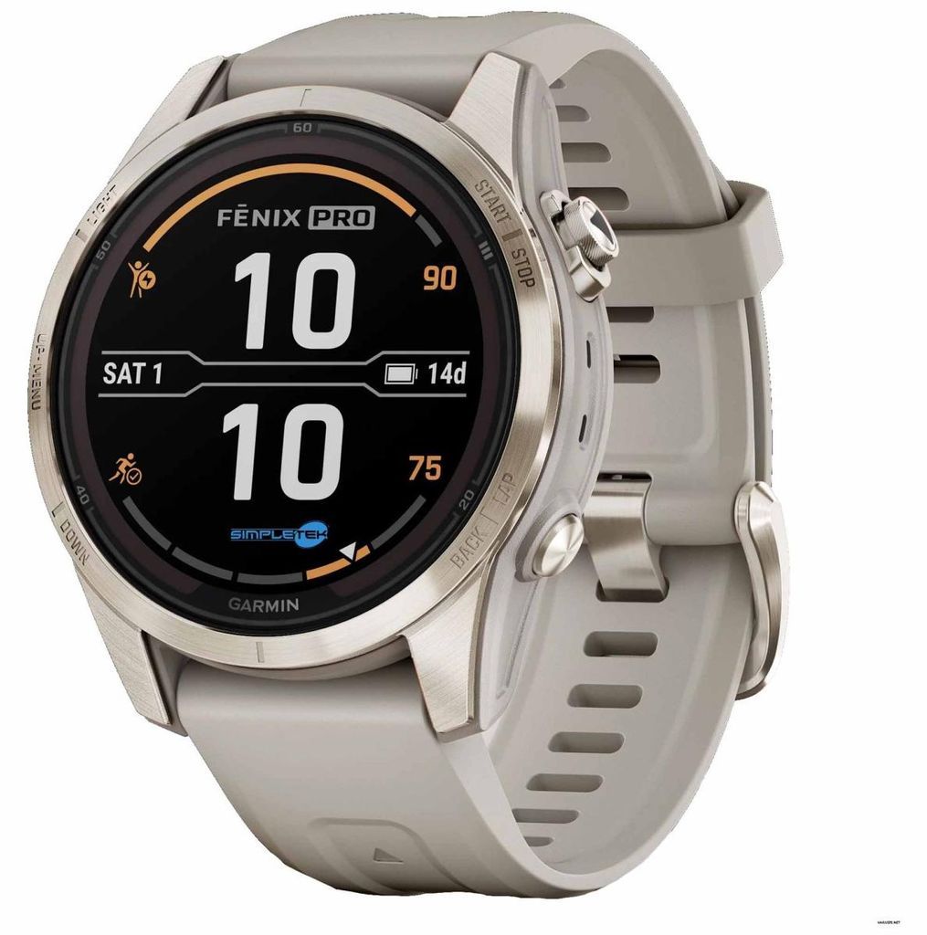 Garmin Fenix 7s Pro Sapphire Solar Titanio Soft Gold Immagine del prodotto 