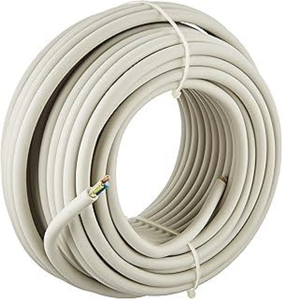 Kopp 150825001 Cavo con guaina NYM-J, 3 x 1,5 mm², 25 m, grigio