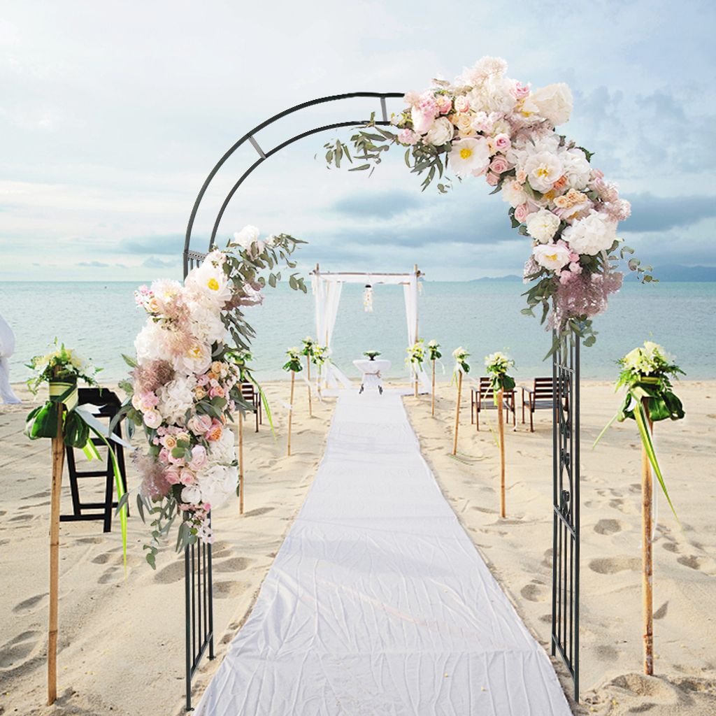 FCH Arco floreale, arco da giardino, arco nuziale, 118,5 x Immagine del prodotto 
