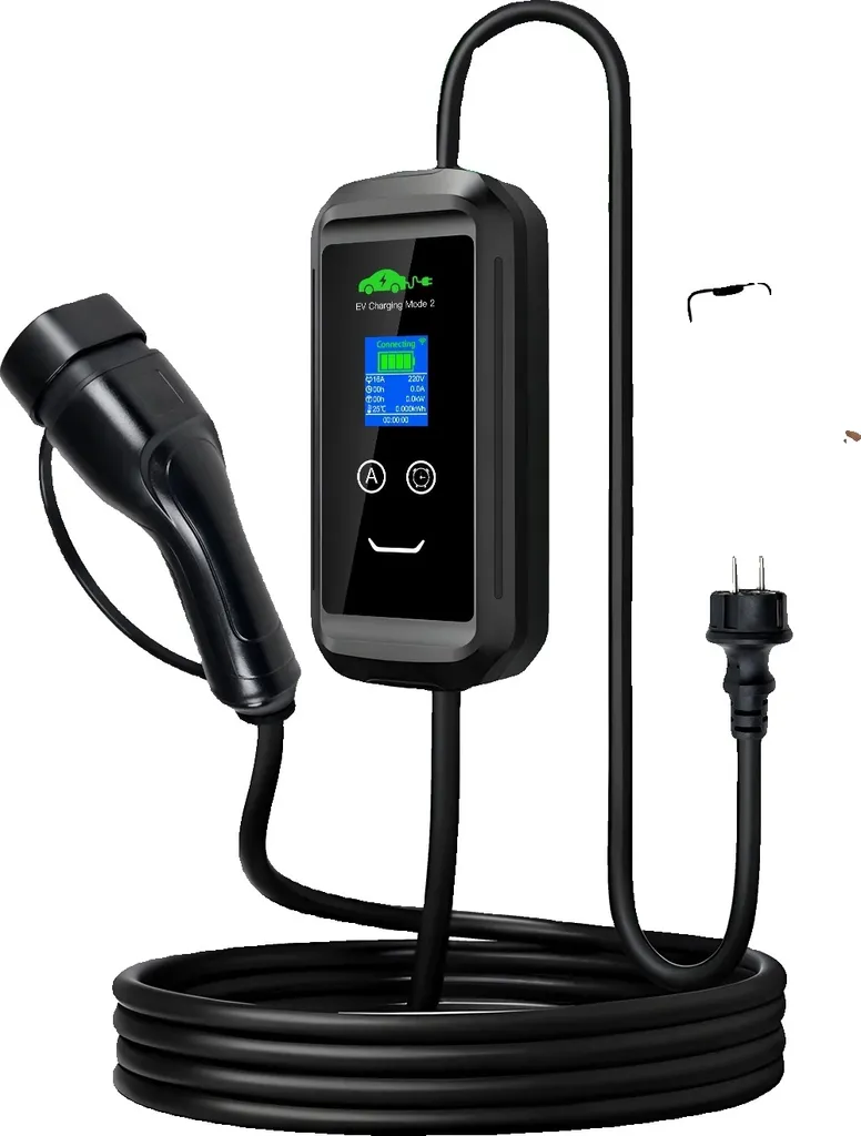 Chargeur EV Type 2 connecté avec contrôle via application et 10M