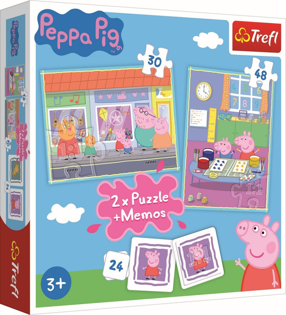 Trefl Puzzle + Pexeso Peppa Pig Puzzles classiques
