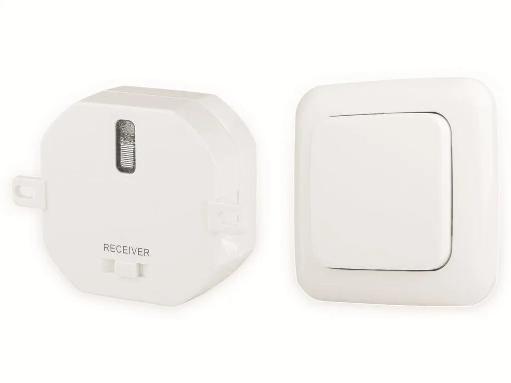 Interrupteur mural Smartwares Plug & Connect blanc avec portée de 30m - 8