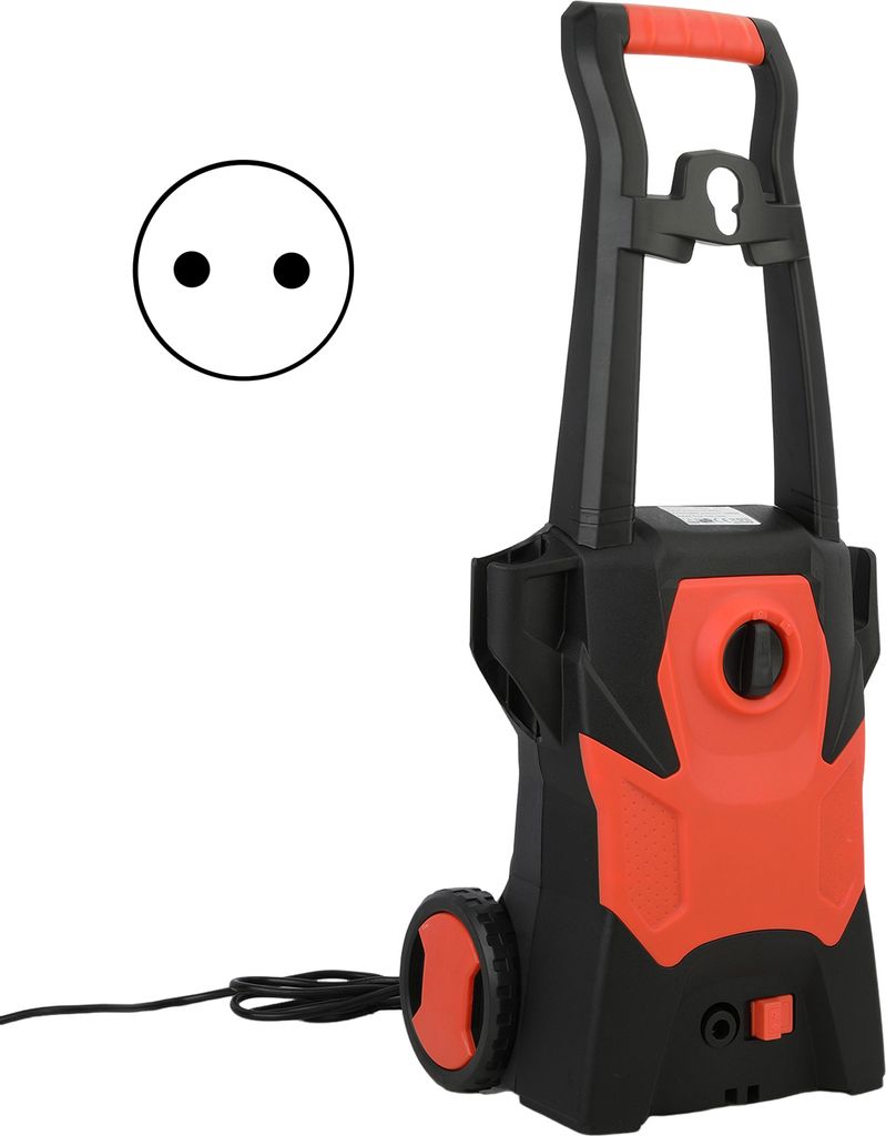 Elektrischer Hochdruckreiniger, 120 bar Hochdruckreiniger, 1400 W Hochdruckreiniger mit Hochleistungsmotor, isoliertem Griff