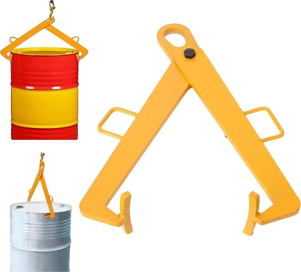 Pince de levage sécurisée 600 Kg pour fûts difficiles de 550-600 mm