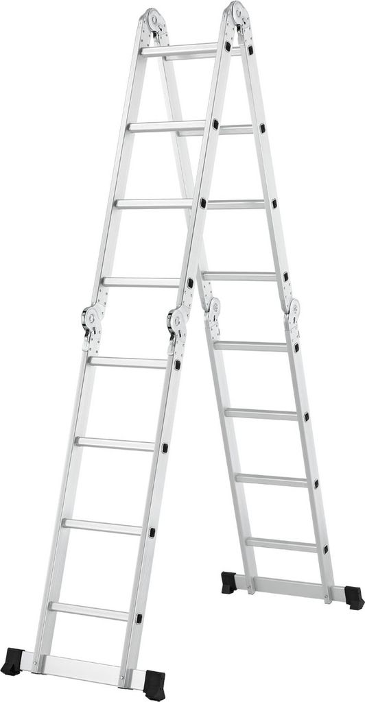 Hliníkový multifunkční žebřík 21035, se 4 skládacími prvky, Obrázek produktu 