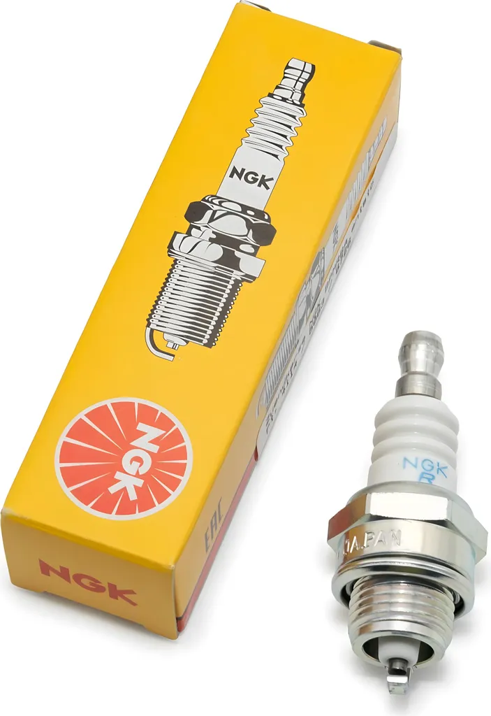 Set di candele NGK 4x BPMR6A con soppressione delle interferenze, distanza tra gli elettrodi 0,75 mm, potere calorifico 6, 4114 / 5063 / 6726