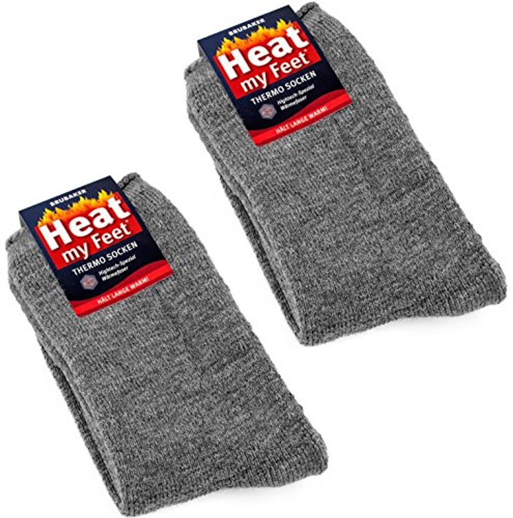 Brubaker 2 pary skarpet termicznych uni  Heat my Feet szary Zdjęcie produktu 3