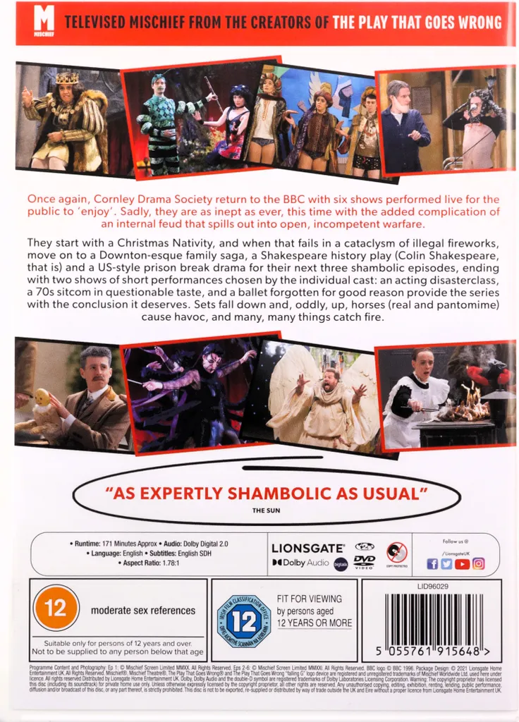 Coffret DVD The Goes Wrong Show Comédie Originale Import Zone 2