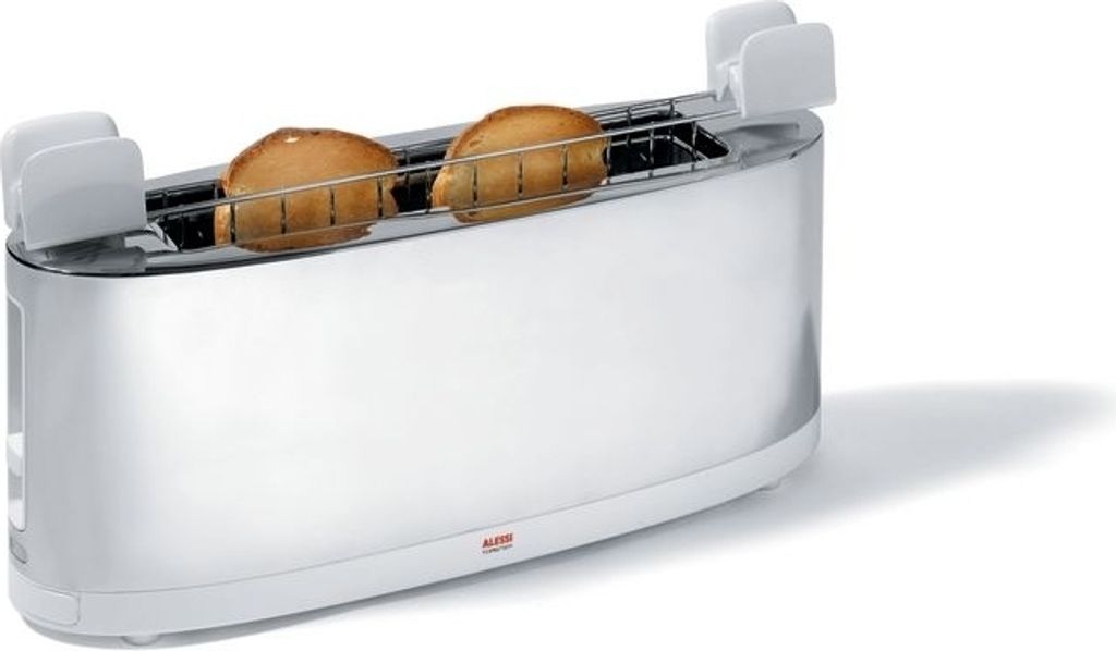 Alessi SG 68 W Langschlitz-Toaster, Edelstahlgehäuse, Produktbild 