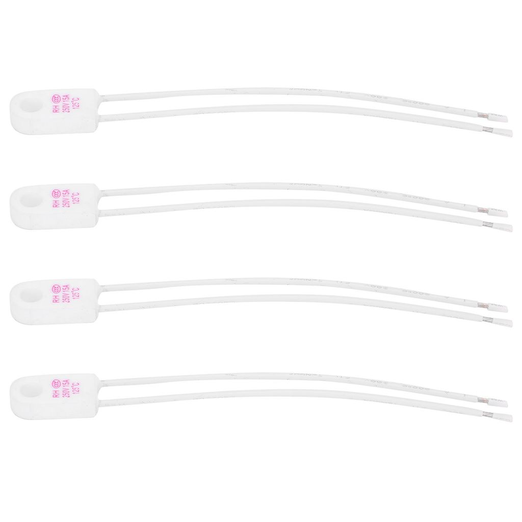 4Pcs keramische Thermosicherung Quadratischer Temperaturschutz Elektrizität Stromkreis Zubehör