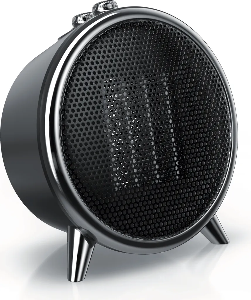 Stufetta Brandson 1500W: Design Nero/Argento e Calore Intelligente
