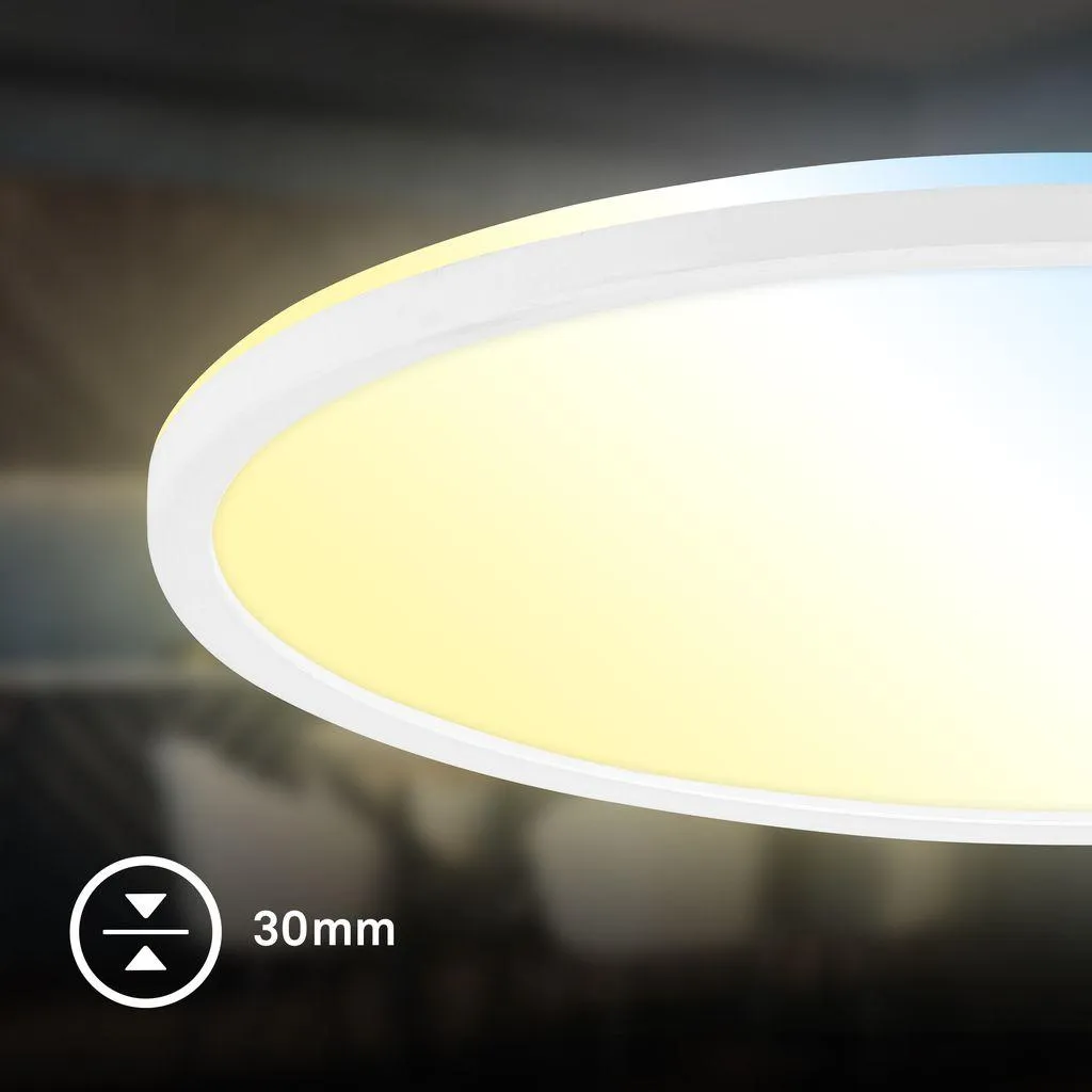 Panneau LED RGBIC Dimmable CCT Briloner SLIM Blanc avec Télécommande