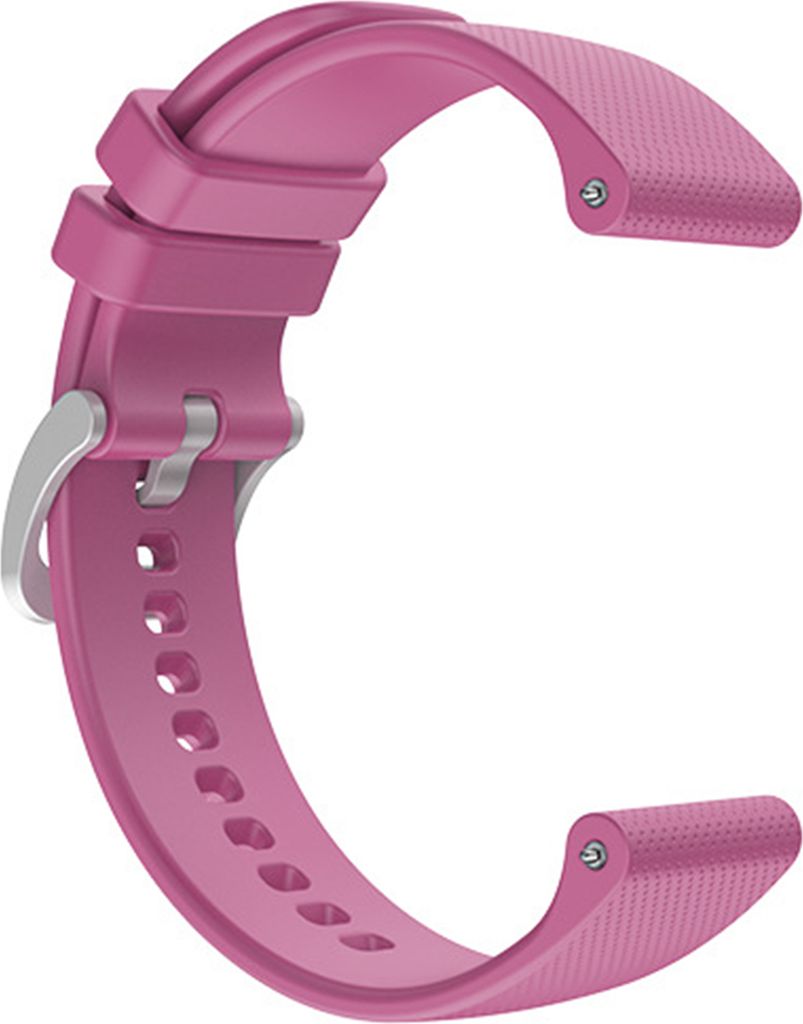 Watch Band 20mm/22 mm Plaid Weiches Silikon -Uhrband -Armbandersatz für Garmin Venu SQ/Vivoactive 3 4/Forerunner 245-Rosenrot-Größen: 20 mm