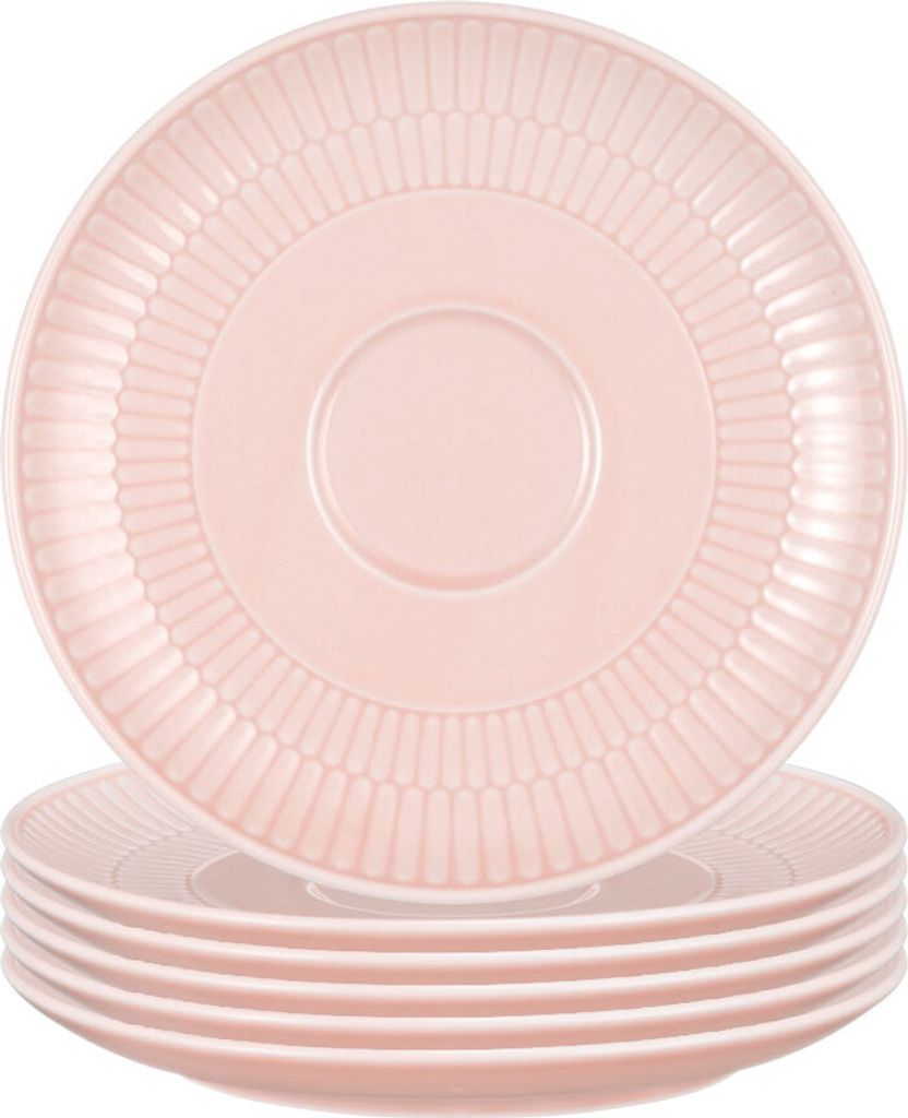 Seltmann Weiden Amina rosč Kombi-Untertasse 16 cm 6er Set