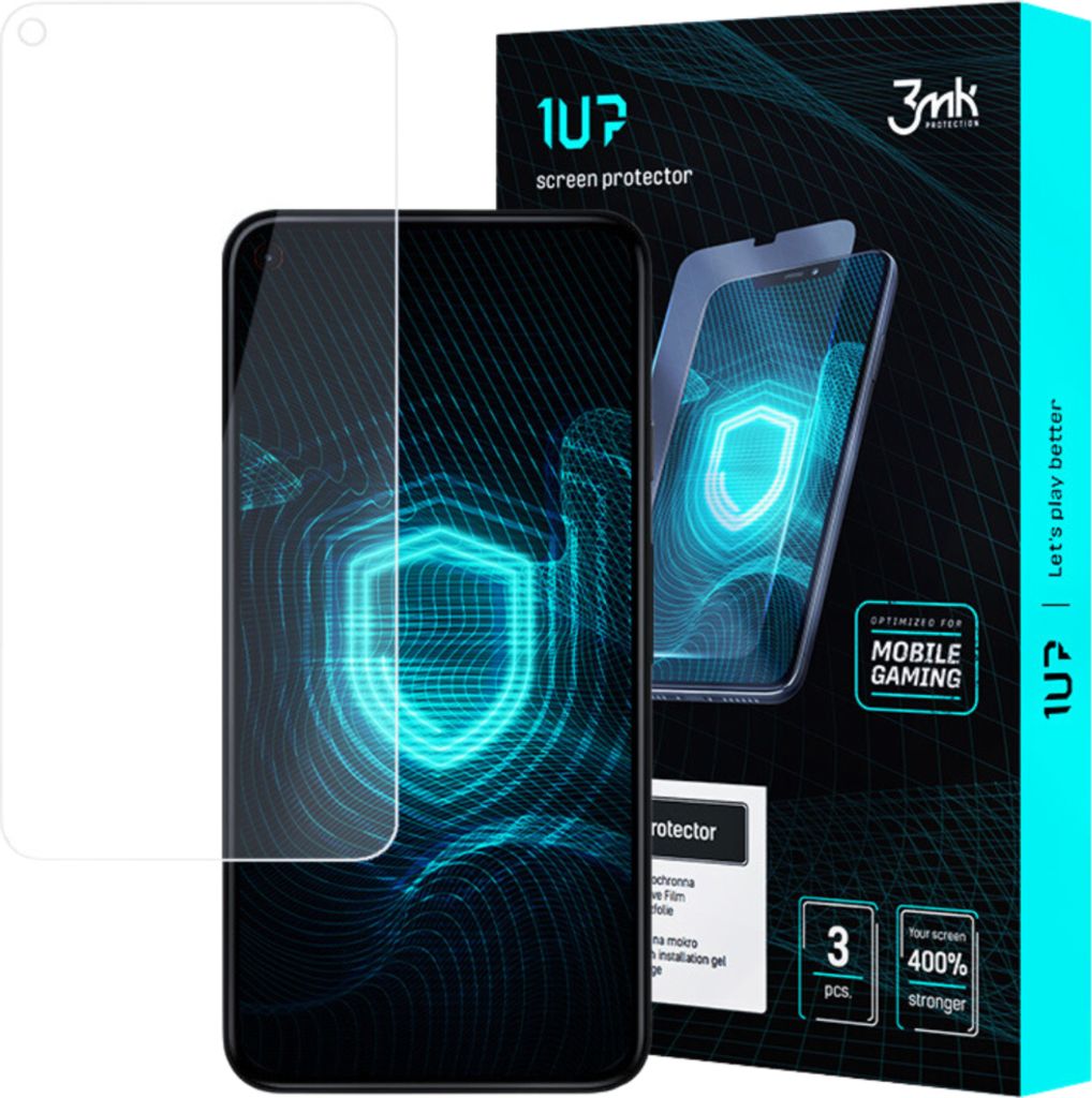 3mk Display Schutzfolie 1UP für Google Pixel 5 5G transparent Gaming (3 Stück)