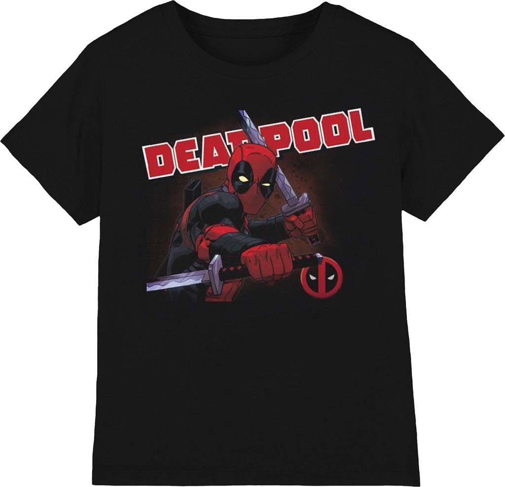 Deadpool - T-Shirt für Herren/Damen Uni RO8142 (XL) (Schwarz)