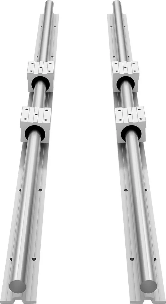 Rail linéaire SBR25 1200mm en acier trempé avec arbre supporté rigide