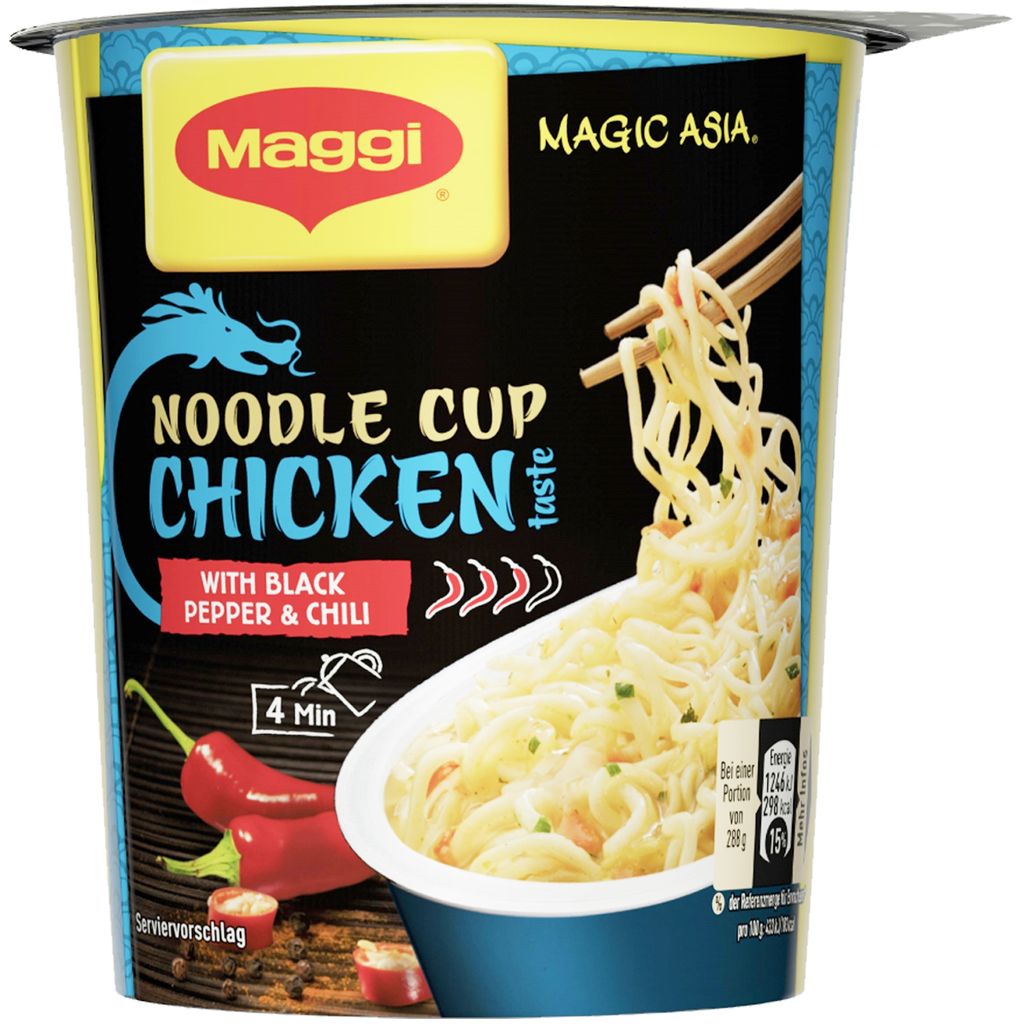 Maggi Magic Asia Noodle Cup Chicken Snack Mit Kaufland De