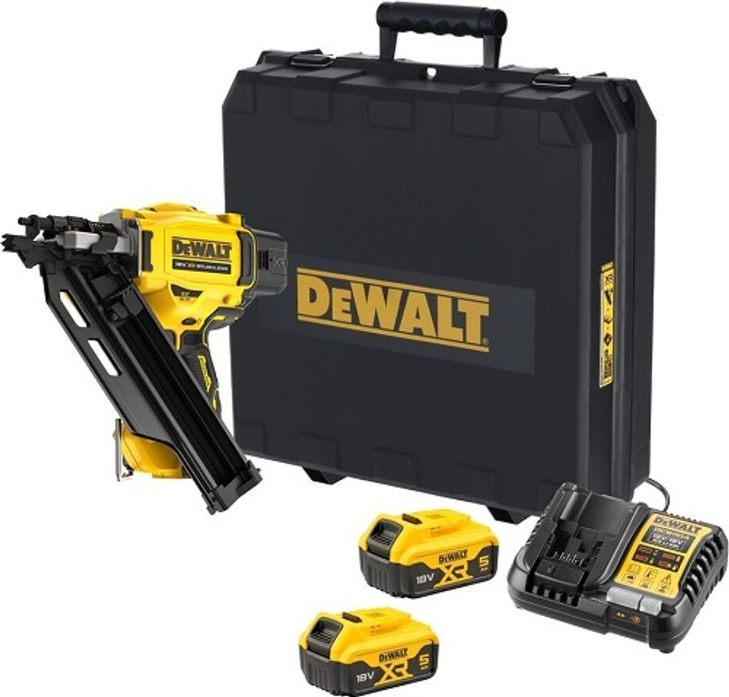 DeWALT DCN930P2-QW, Gwoździarka, Magazyn kątowy, Żółty, 2 Zdjęcie produktu 