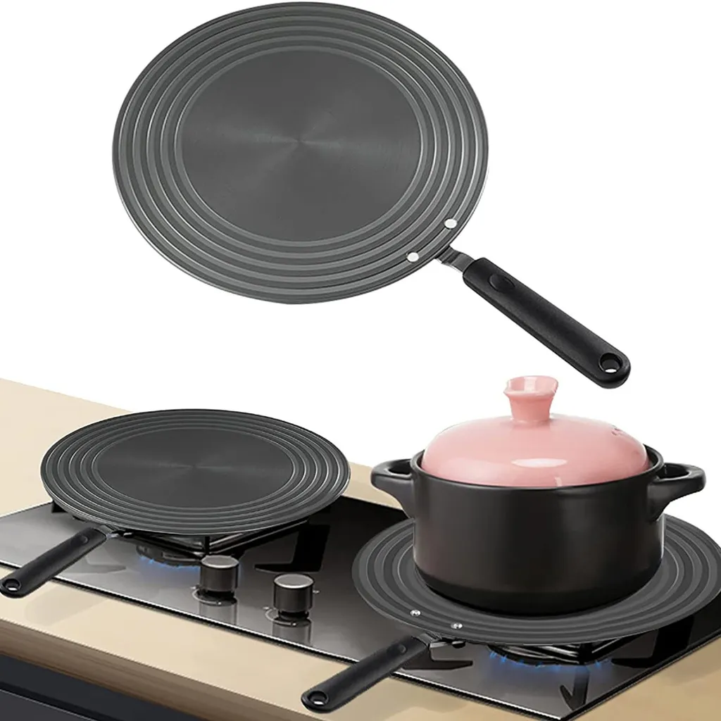Diffuseur de chaleur Simmerplatte en alliage aluminium 28cm avec poignée - 9