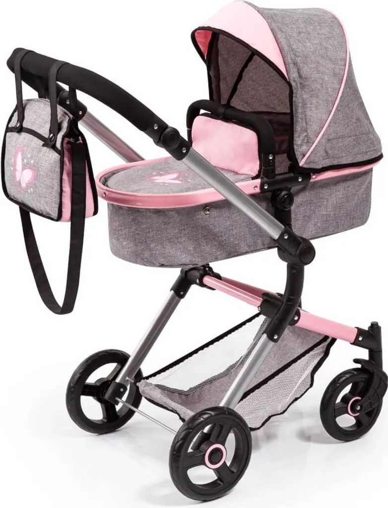 Jouet poussette poupée convertible en landau pour enfant de 3 à 7 ans